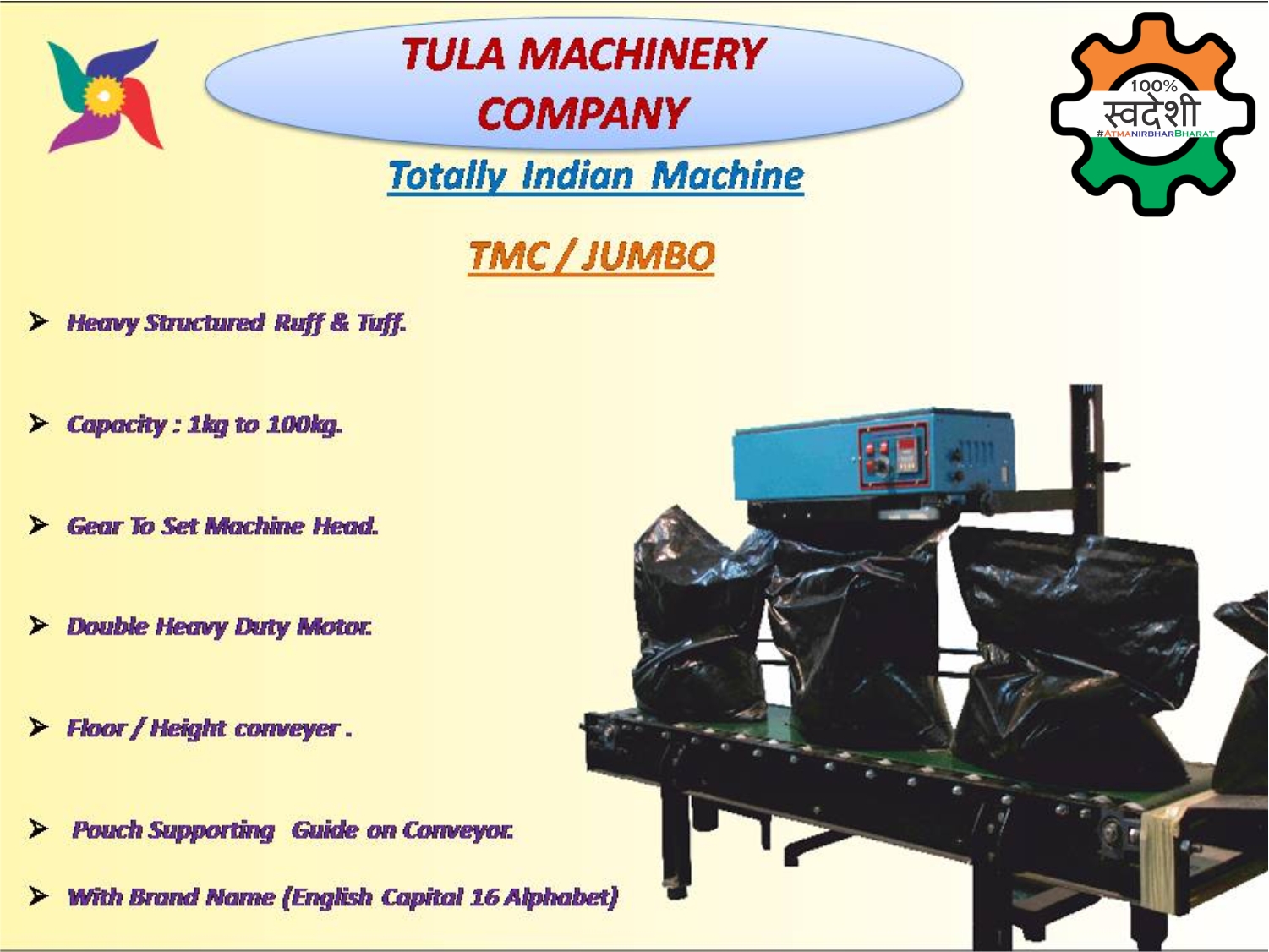 100 KG CONTINUOUS BAG SEALING MACHINE